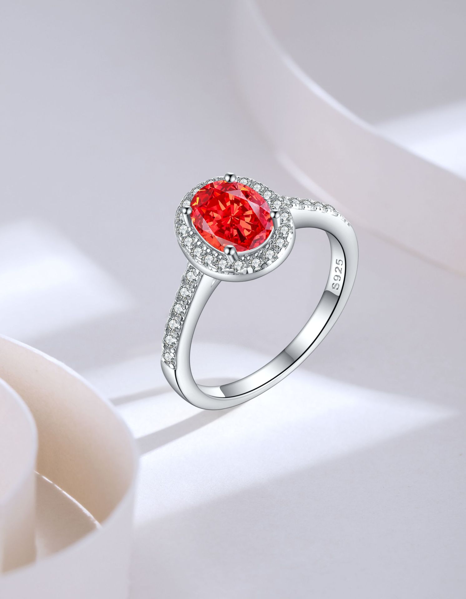 7g Weight High Carbon Diamond Inlay Material Rings Classification 1 Piece Quantity Holiday, Daily Occasion 925 Sterling Silver Material Heart Shape Pattern Women's Gender Inlay Design Simple Style, Classic Style Style 925 Sterling Silver High Carbon Diamond Heart Shape Rings 7