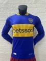 24-25 players Boca home long sleeved