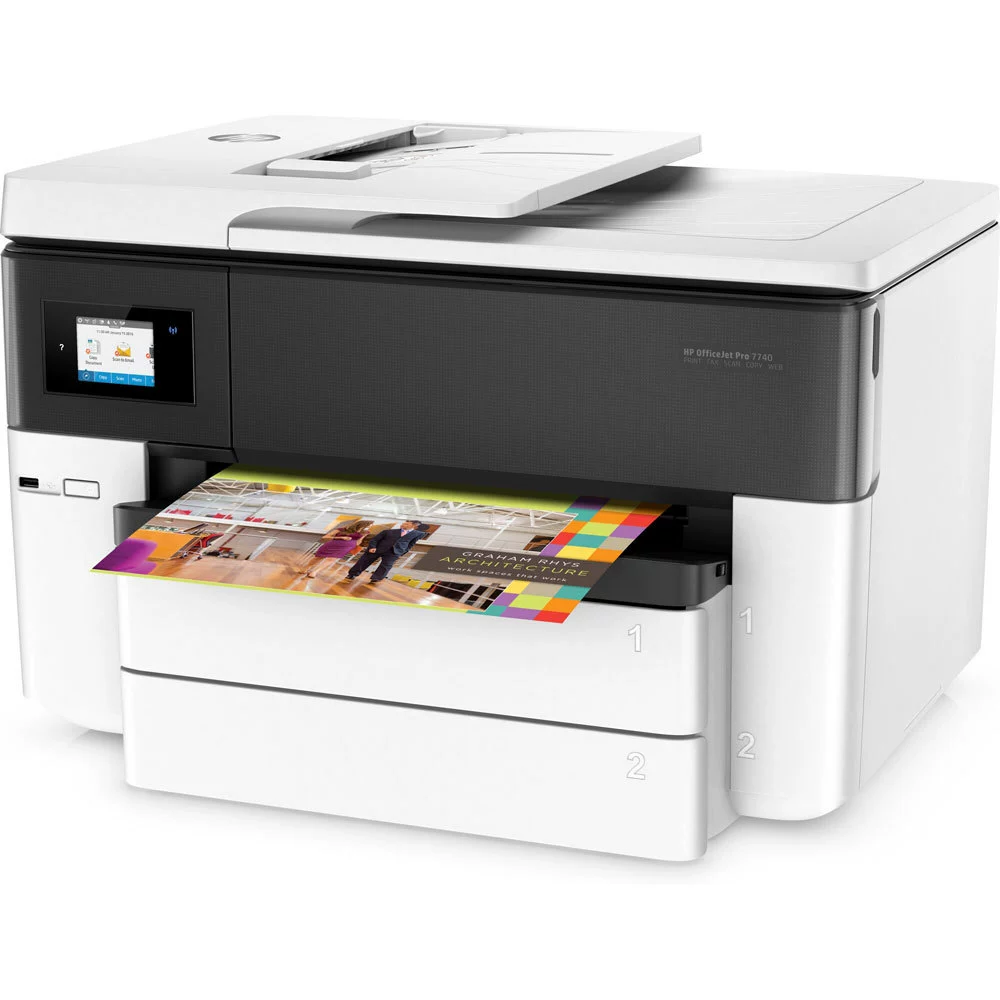 HP 7740/7720 автоматическое двустороннее беспроводное сетевое небольшое офисное A3 цветная печать копирование