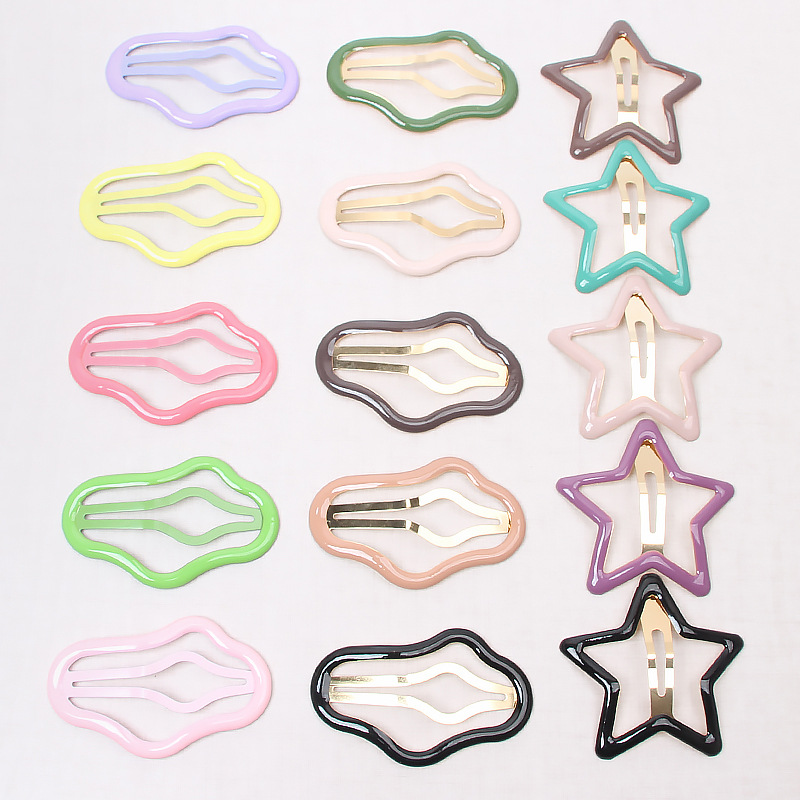 Cloud -like hollow minimalist broken hair artifact BB clip female…