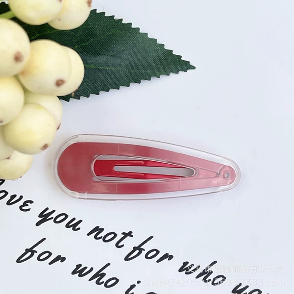 Ice water droplet BB clip 5cm red