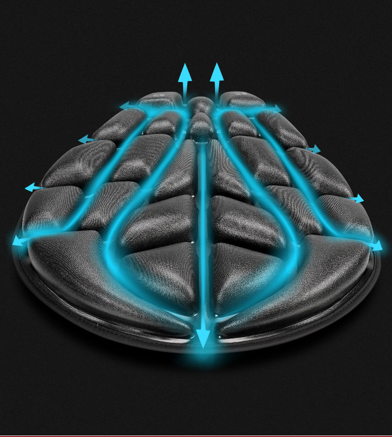 Jft Motorcycle Seat Cushion Cover Waterproof Airbag Inflatable Electric Vehicle Universal Breathable Insulated Seat Cushion Upgrade and Modification