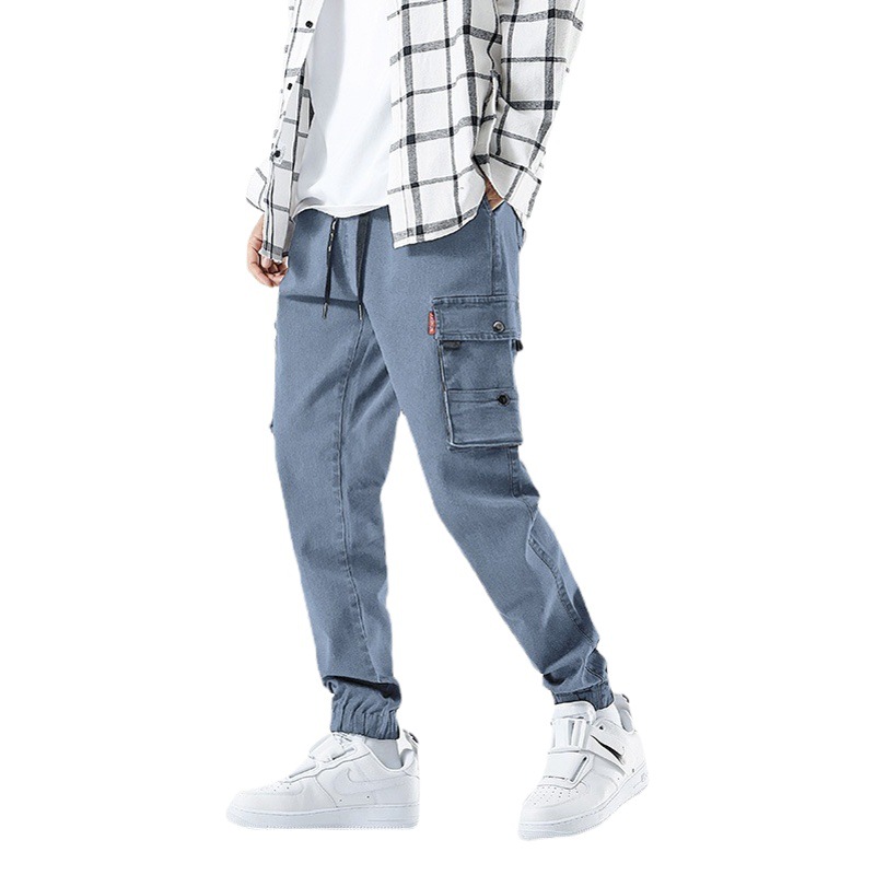 Spring Jeans Men's Loose Trendy Brand Harlan Korean Style Small Feet Casual Fatty Long Pants Large Size 8XL Loose