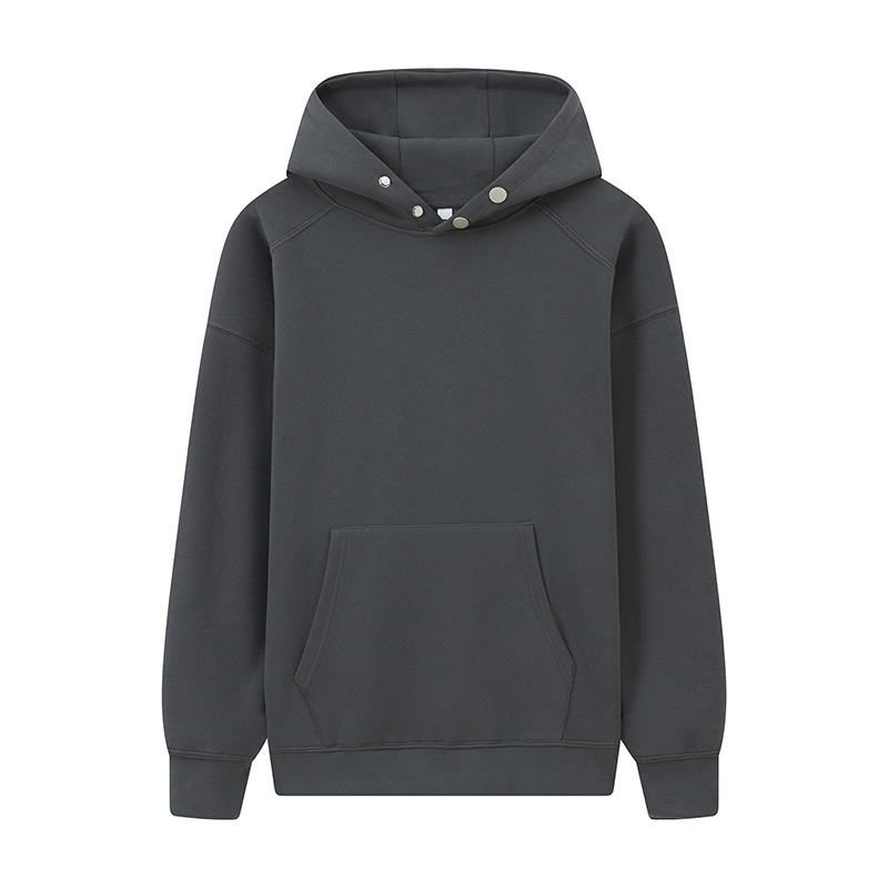 Suéter suéter con botones logotipo impreso personalizado bordado grupo ropa de trabajo manga larga con capucha publicidad camisa ropa de clase personalizada