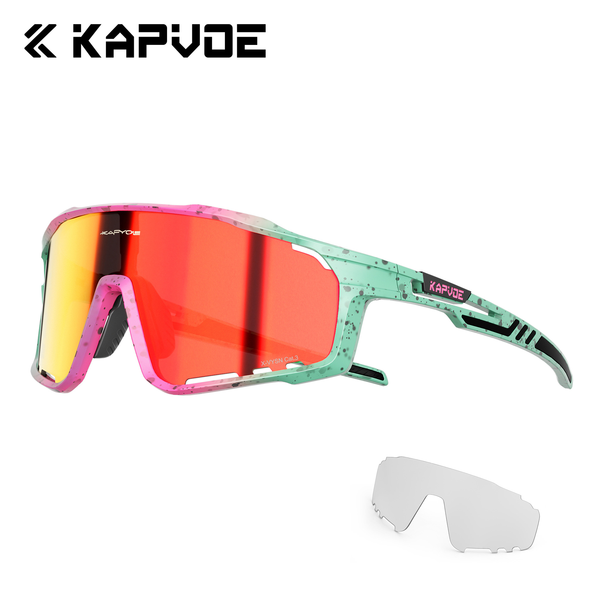 Gafas de Ciclismo Fotocromáticas de TR90 con 2 Lentes A Prueba de Viento para Montaña