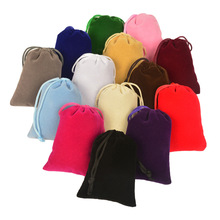 绒布袋批发厂家现货 移动电源束口包装袋彩色天鹅绒小布袋定制