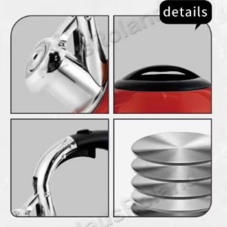 Fábrica de productos de hardware de Jiangmen 304 acero inoxidable agua hirviendo kettle fuente de fábrica de flauta en stock