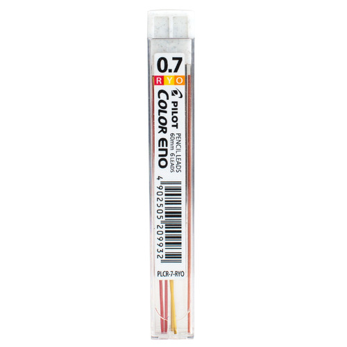 Japan Baile colored lead PLCR-7 0.7mm colored lead automatic pen lead not easy to break multi-color pencil lead