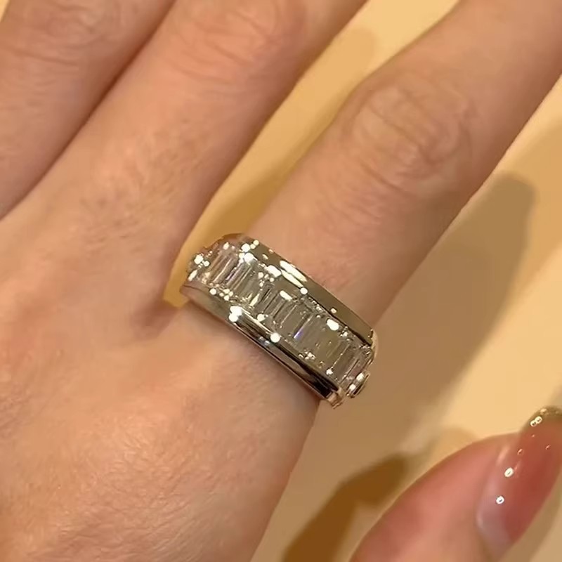Vierkante ring met zirkonia voor dames luxe designerring_voghion.com