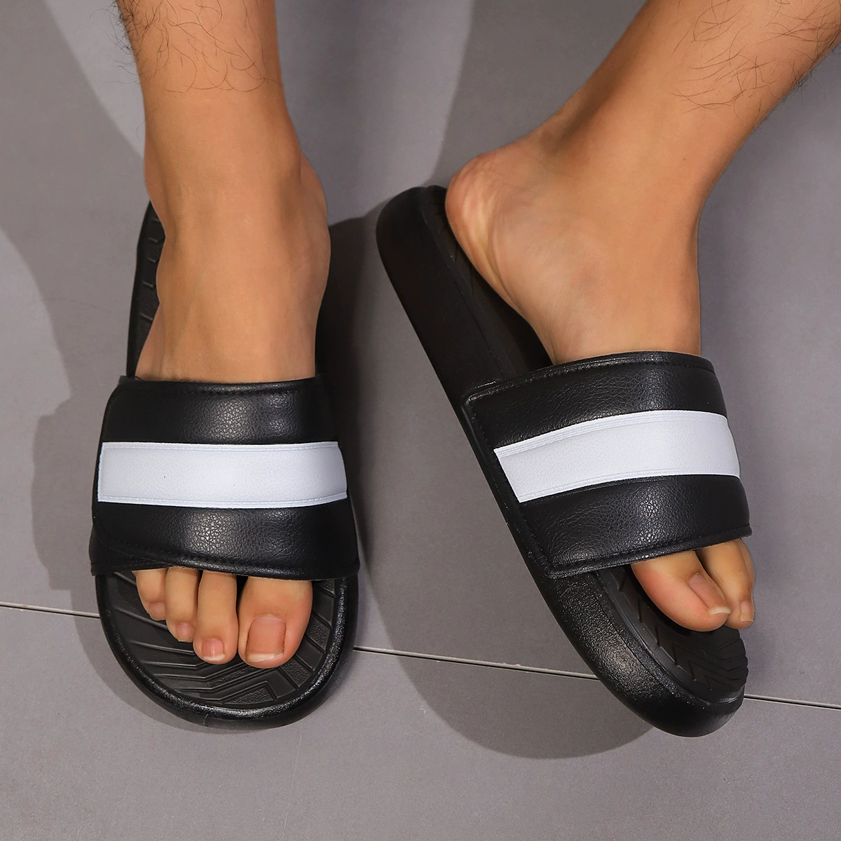2025 новый летний стиль Velcro кросс-бордер большие размеры верхняя одежда прочные дышащие модные спортивные пляжные шлепанцы