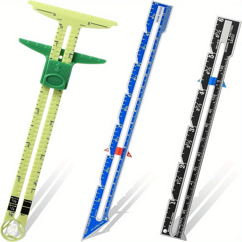 Линейка для внутреннего шва, линейка ручной работы «сделай сам», линейка для лоскутного шитья ручной работы, параллельная линия края пуговицы позиционирования