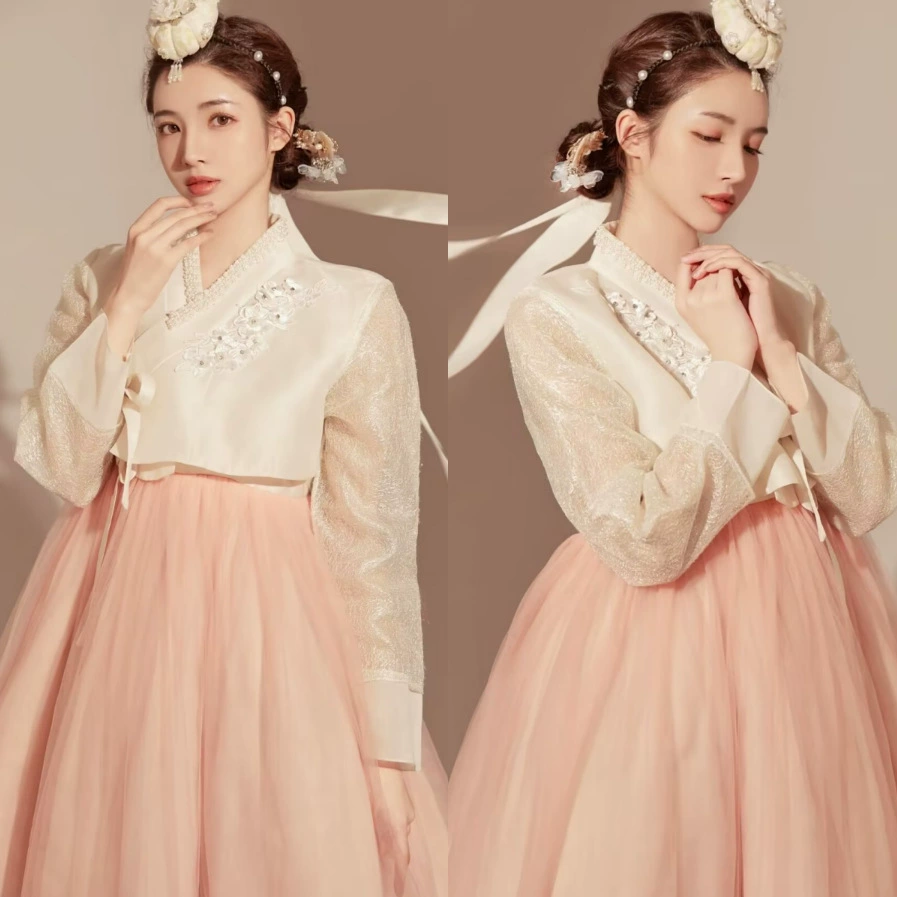 Яньцзи Корейская лучшая подруга Ханбок Корейская фотостудия Новая интернет-знаменитость Туристическая фотография Одежда для выступлений Этническая одежда Корея