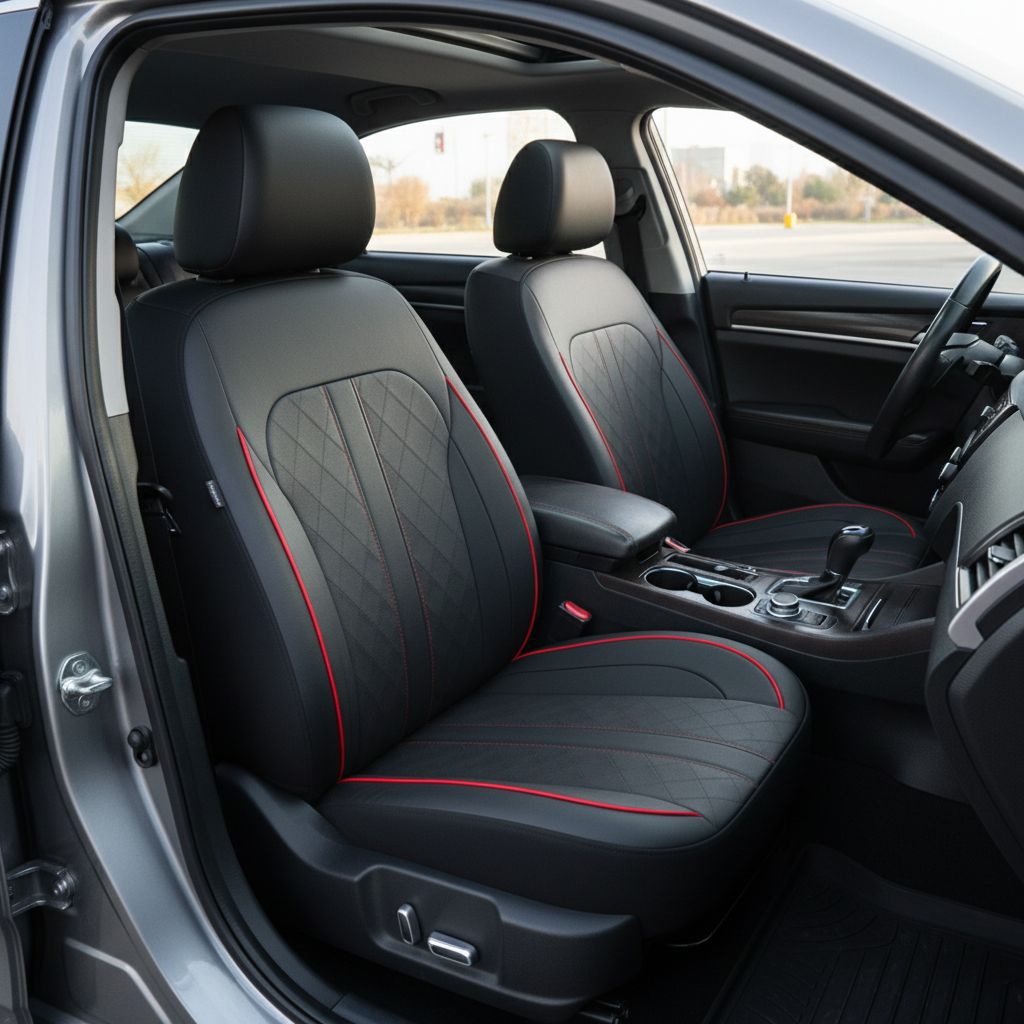 Cross-Border Temu Amazon Car Seat Cover Diamond Pattern Full Leather Pu Universal Seat Cover for Europe, America, and Russia