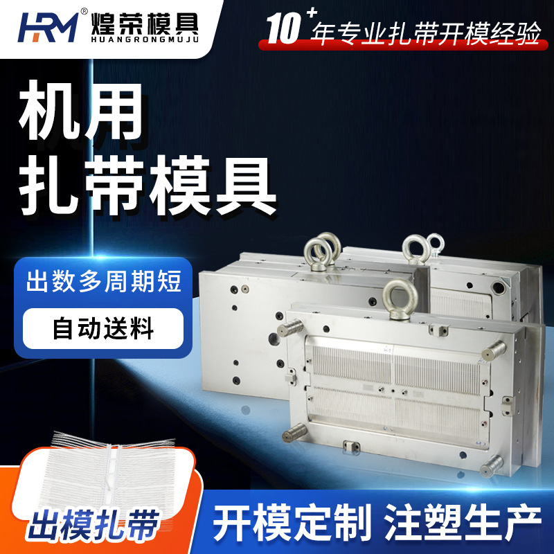 厂家供应设计模具加工支持来图来样机用塑料件精密私模扎带模具