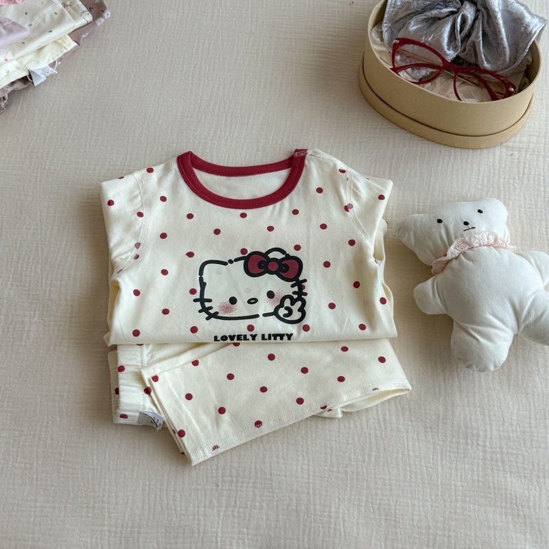 女童家居服套装25秋卡通女童韩系家居服宝宝宽松可爱印花睡衣批发|undefined