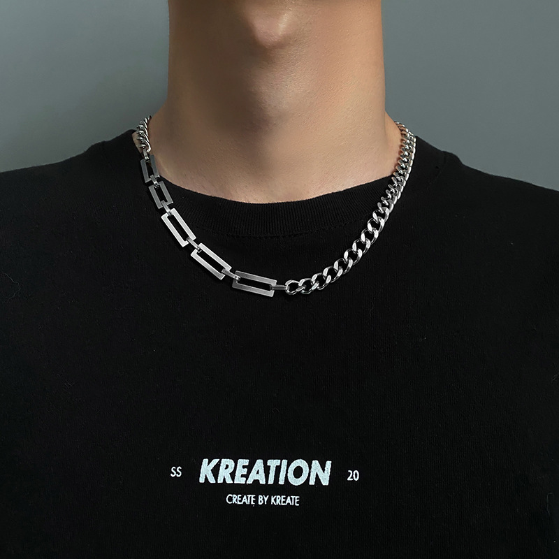 Fashion Heart Shape Titanium Steel Plating Necklace 1 Piece