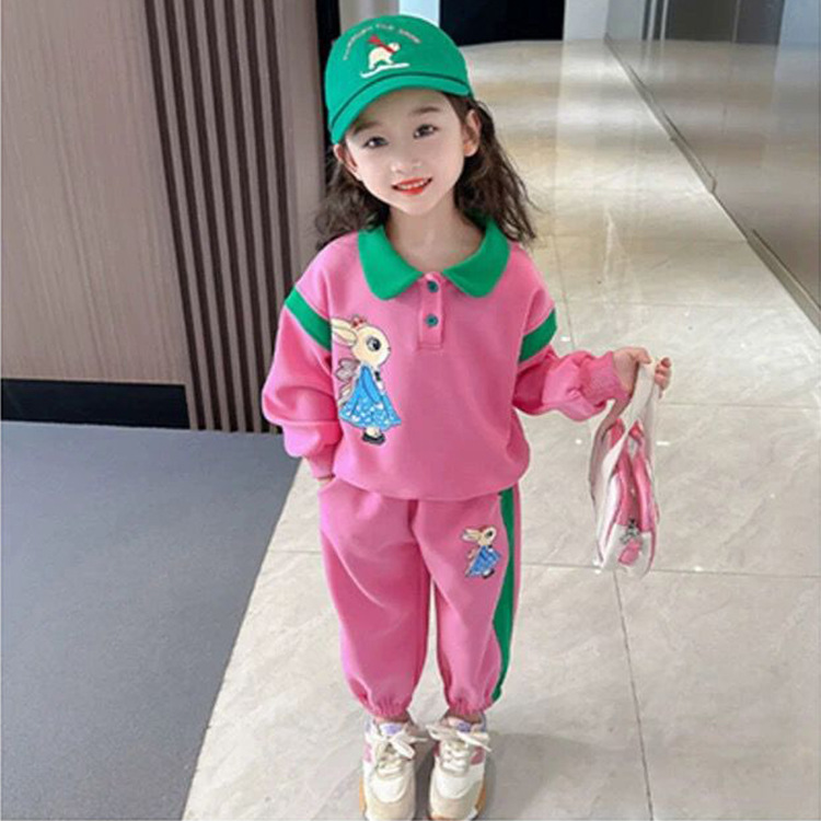 Girls' Fashion Winter Set, Western Style Spring and 2023 New Children's Internet Red Autumn Baseball_voghion.com