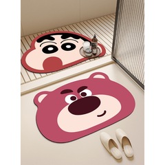 浴室地墊軟硅藻泥吸水速干衛生間門口防滑腳墊廁所防摔倒踩腳地墊