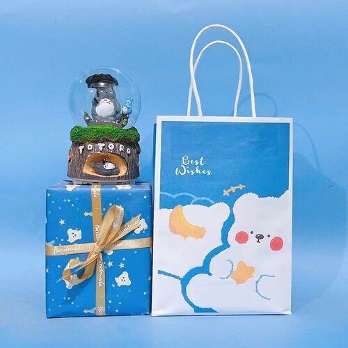 Creative Christmas Birthday Gift Cartoon Crystal Ball Music Box Student Children Classmate Graduation Season Gift Ornament