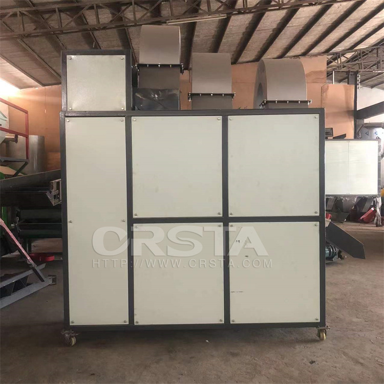 塑料矿泉水瓶粉碎料标签纸风选机，PVC纸杂质风选分离机