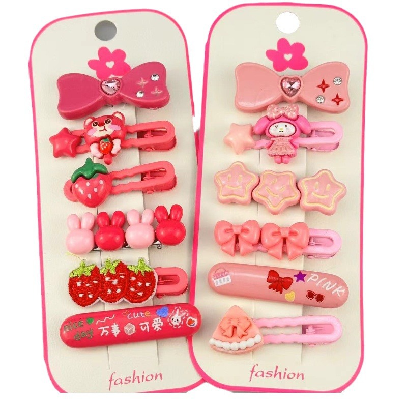Strawberry Bear Cullomi clip para el cabello de dibujos animados para niños clip para el cabello de color caramelo clip para el cabello de boquilla clip para el cabello lateral clip para el cabello adornamiento