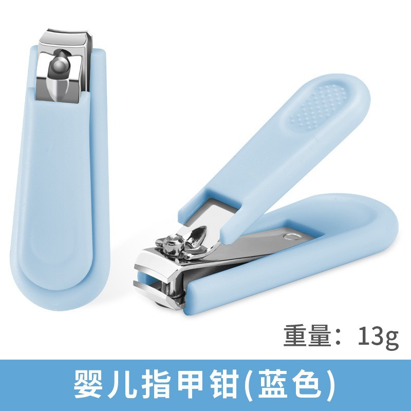 Blue children's nail scissors
