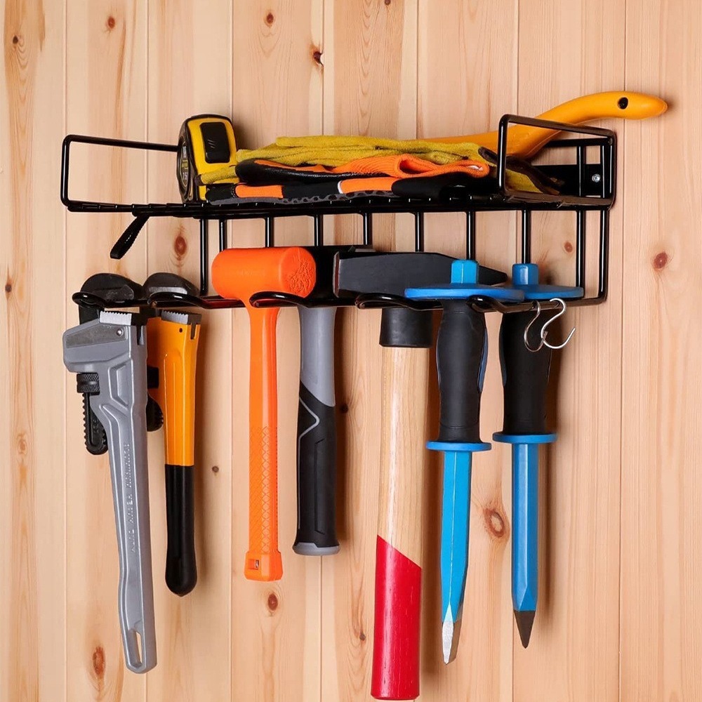 Wall-mounted electric tool storage rack handheld electric drill storage rack heavy floating tool rack storage rack Amazon