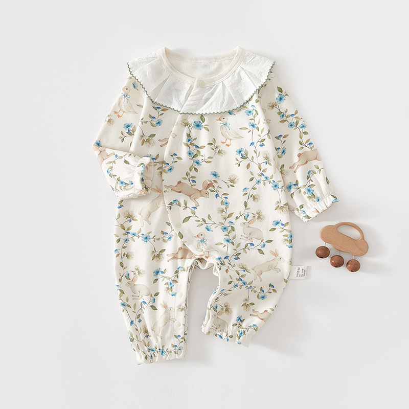 Baby camiseta de algodón puro clase A bebé dulce vestido de manga larga ropa de bebé luna llena vestido de otoño hijack image 6