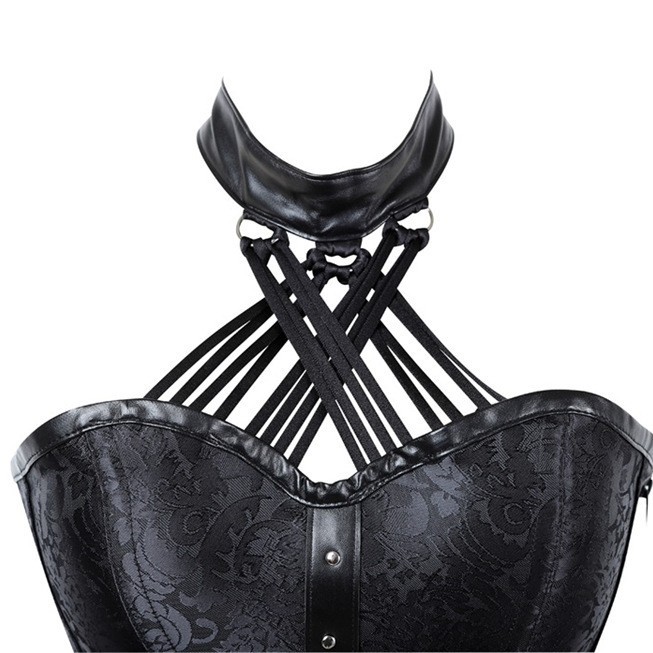 Europa y los Estados Unidos retro gótico partido chaqueta de hueso abdominal cintura corte fabricante de ropa de forma de cuerpo puede ser distribuido