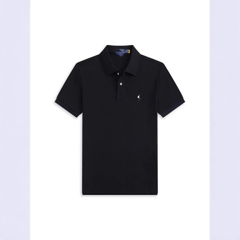 Foreign Trade Pony Polo Shirt Summer Men's Lap plus size Loose Solid Color Hot Selling Quality Embroidered Short Sleeve T-Shirt Foreign Trade Pony Polo Shirt Summer Men's Lap plus size Loose Solid Color Hot Selling Quality Embroidered Short Sleeve T-Shirt