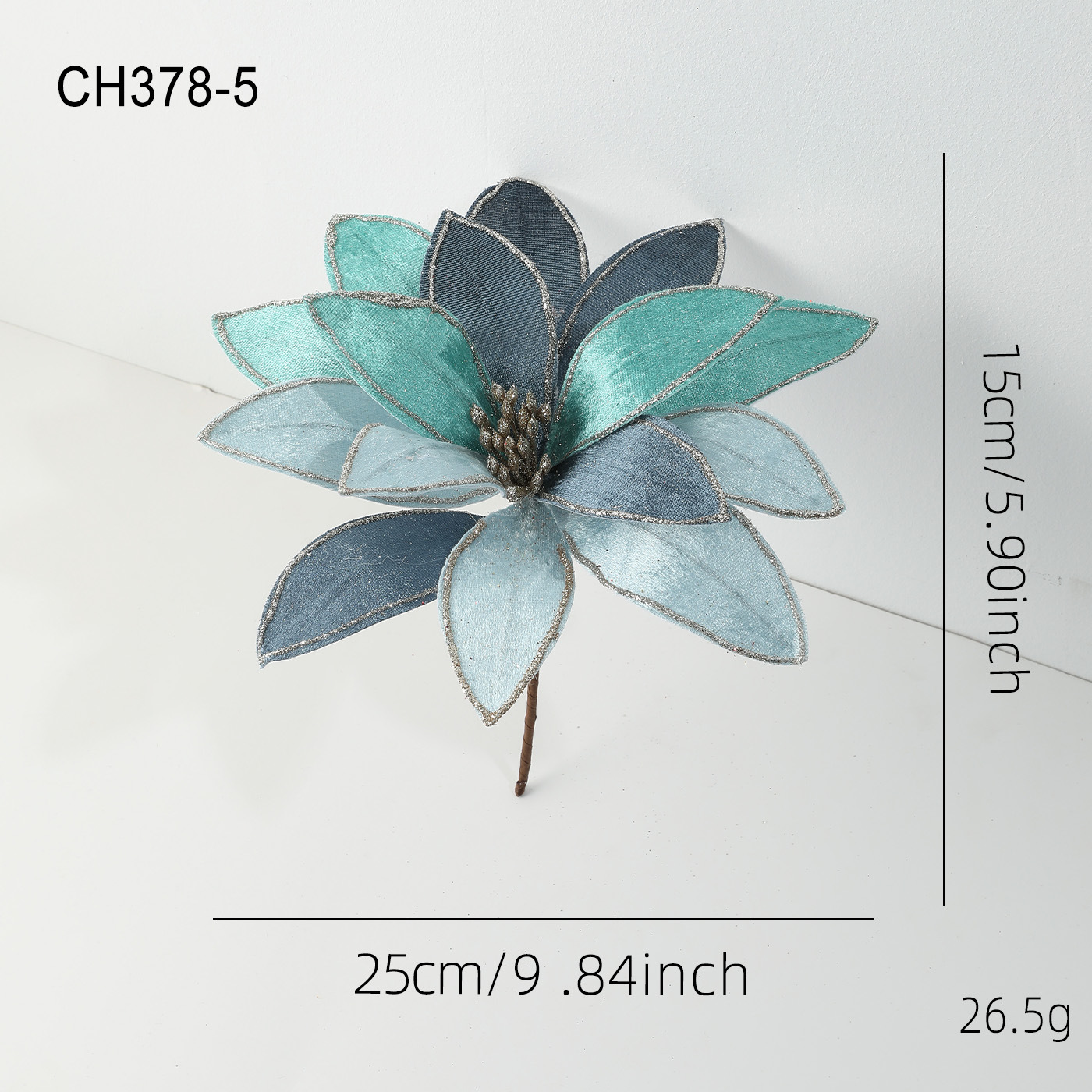 Flores de Navidad Azul