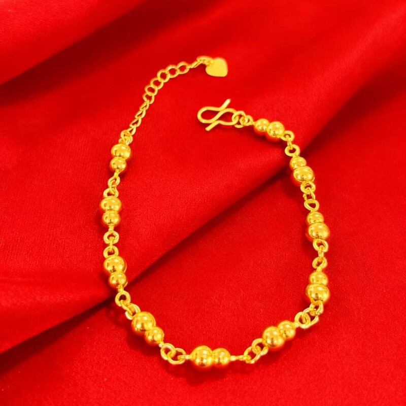 Live-Stream Hot-Selling Product: Vietnamese-Style Sand Gold Color Peace and Fortune Bracelet, Simple and Fashionable Jewelry, Same Style as on Xiaohongshu