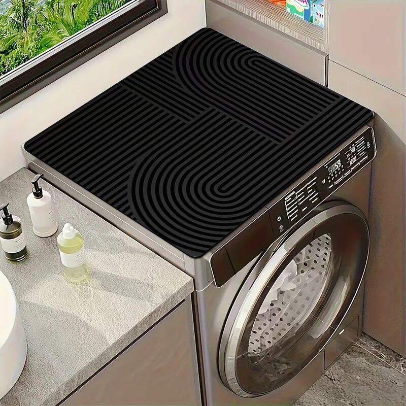 Modern minimalist washing machine cover, diatomaceous earth anti-slip mat, easy to clean, suitable for home use, refrigerator, bedside table, sun protection, and dustproof