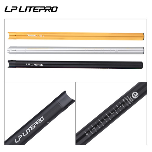 LP Litepro folding bike seat post 33.9*600MM seat tube small wheel bike aluminum ultra-light seat post