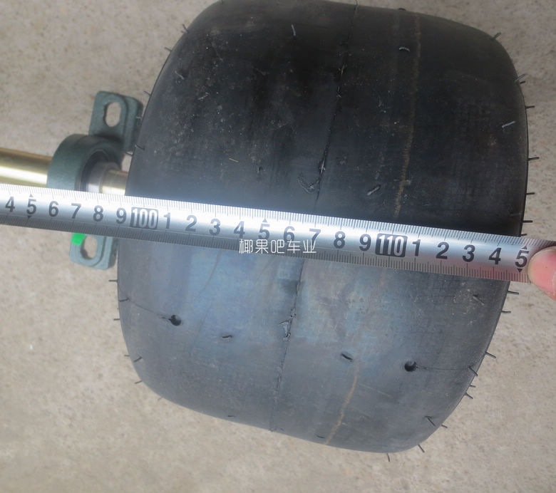 Go-kart accessories: Modified drift car rear axle 1m with 11X 7.1-5inch tire hub and bearing housing