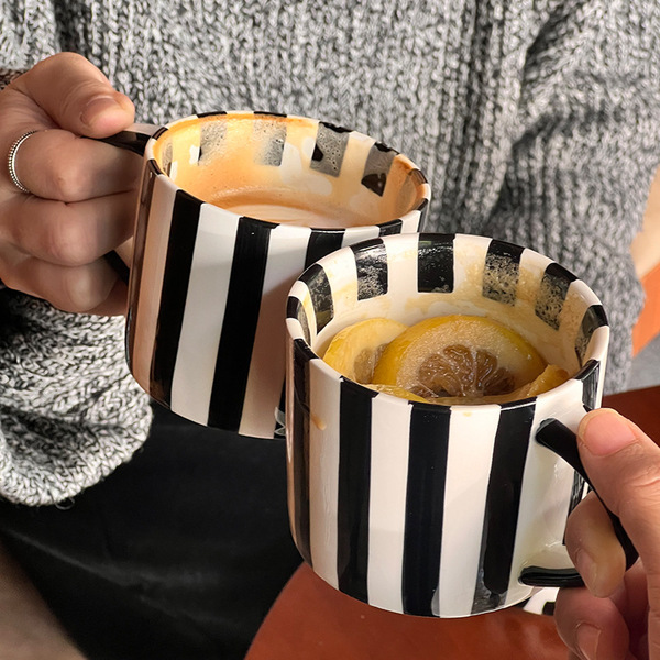 Japanese retro ceramic coffee set for home use