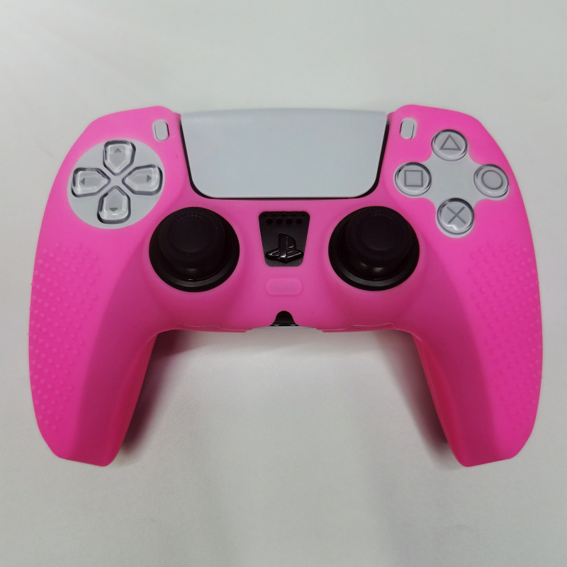 Adecuado para Black Myth Goku PS5 Gamepad Funda protectora de silicona con puntos antideslizantes Puro color mezclado camuflaje inalámbrico