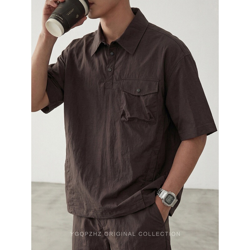 Fishing Master Outdoor Lightweight Quick-Dry Workwear Short-Sleeve Shirt for Men 2026 New Loose-Fit Shirt for Men