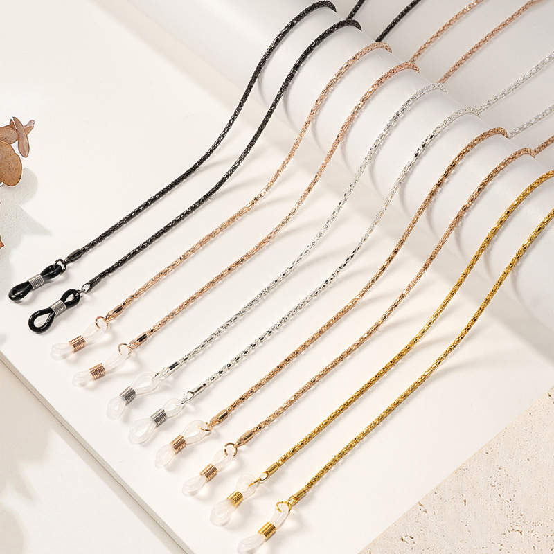 Diamond Chain Retro Halter Rope Fashion Lanyard Glasses Chain Female Popular Halter Metal Chain Glasses Decoration