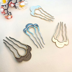 螺鈿接着剤 DIY ヘアピンアクセサリー底胚無形文化遺産宋錦手作りヘアピンアクセサリー底ヘアアクセサリー材料パッケージ