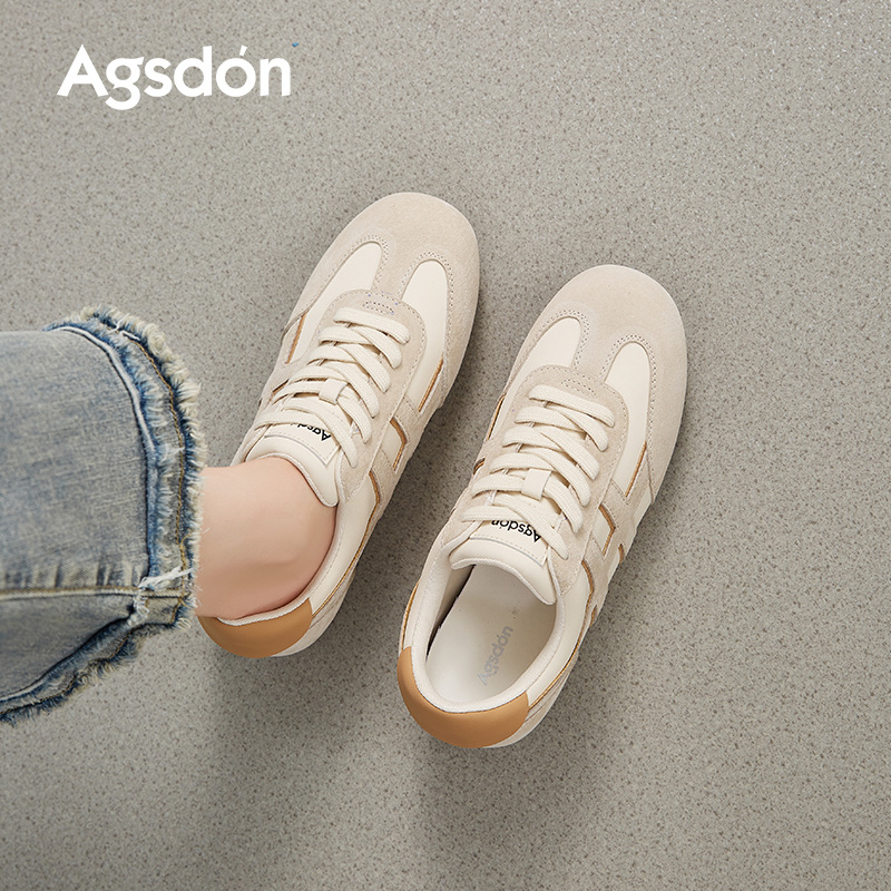 Augustion Ballet Wind Alemania Training Shoes Mujer 2025 Nuevo verano Suela blanda Casual Forrest Zapatillas deportivas Forrest Zapatos blancos