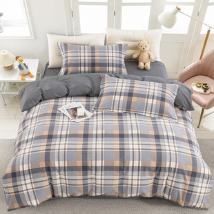 Pure Cotton Printed Quilt Cover for Home Use, Pure Cotton Duvet Cover for Student Dormitory, 1.5m Quilt Cover for Bunk Bed, 1.8m Set