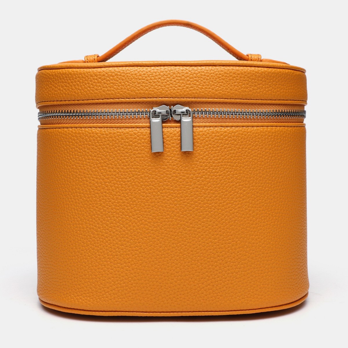 Bolsa de maquillaje portátil de viaje portátil de alto valor de visualización simple de color sólido de dopamina