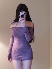 レースヒップカバーショートスカート、スリムフィットママスタイルドレス、ワンショルダースリムピュアオフショルダーホットガールニッチデザイン
