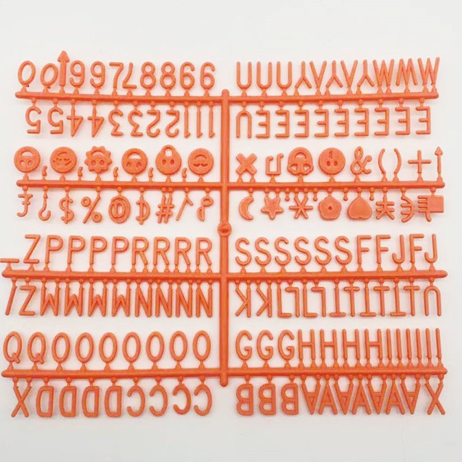 Tablero de fieltro de Amazon tablero de mensajes tablero de letras en inglés fieltro carta de plástico de 0,75 pulgadas 170 pequeño