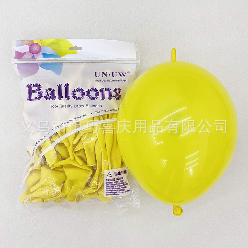 Globos con Cola de 10 Pulgadas para Fiestas, Color Sólido