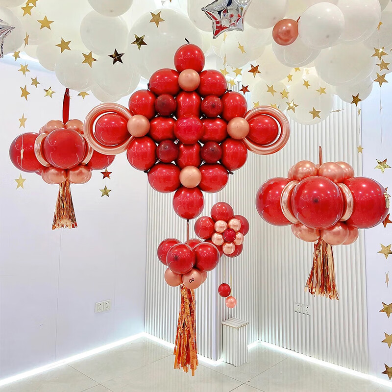 2025 Año Nuevo de la serpiente globo chino nodo colgante decoración día de Año Nuevo centro comercial actividades de Año Nuevo diseño de escena de atmósfera