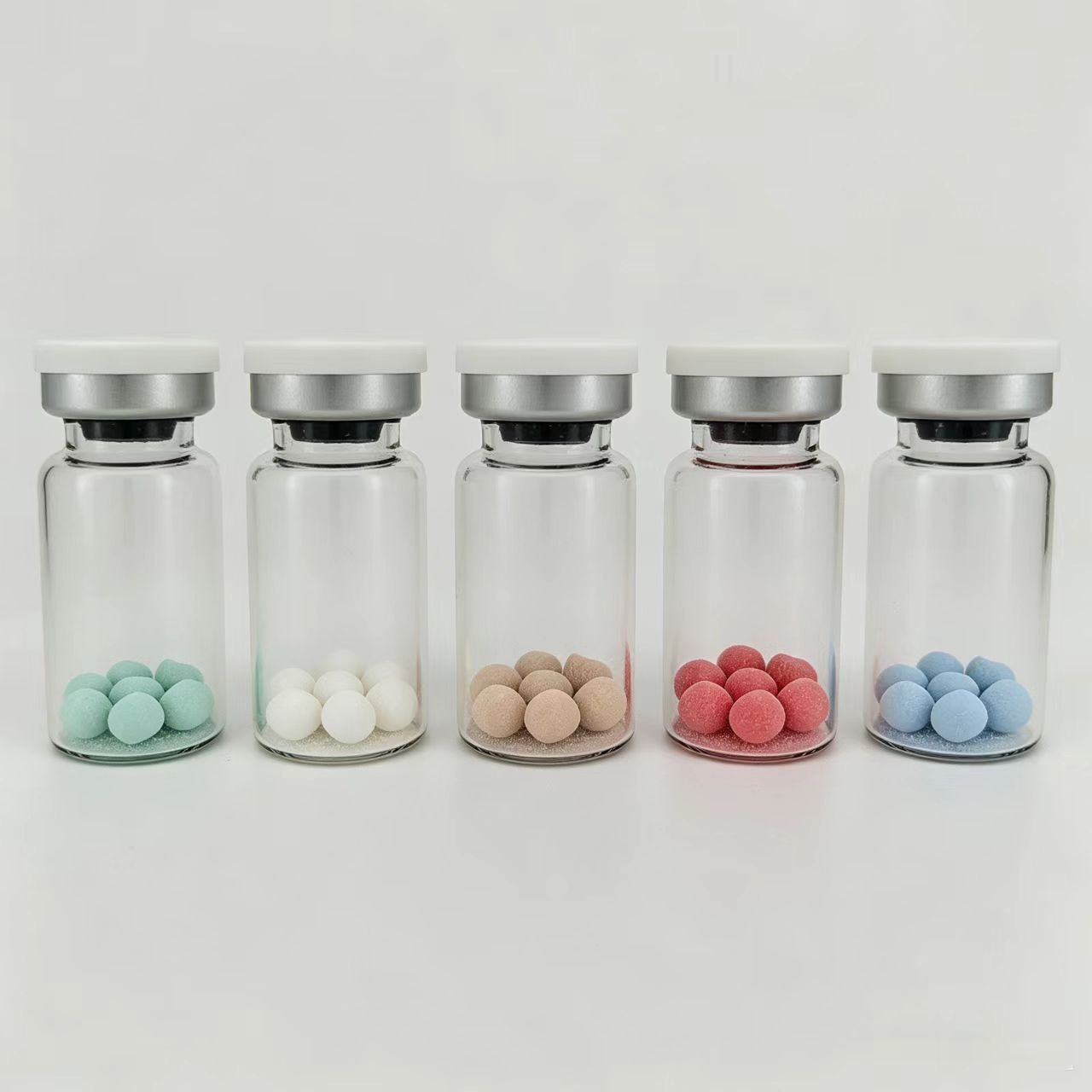 CAHA microsphere freeze-dried powder, blue copper peptide, conopeptide, silk protein spheres, for repairing sensitive skin, smoothing wrinkles, reducing redness, and firming the skin