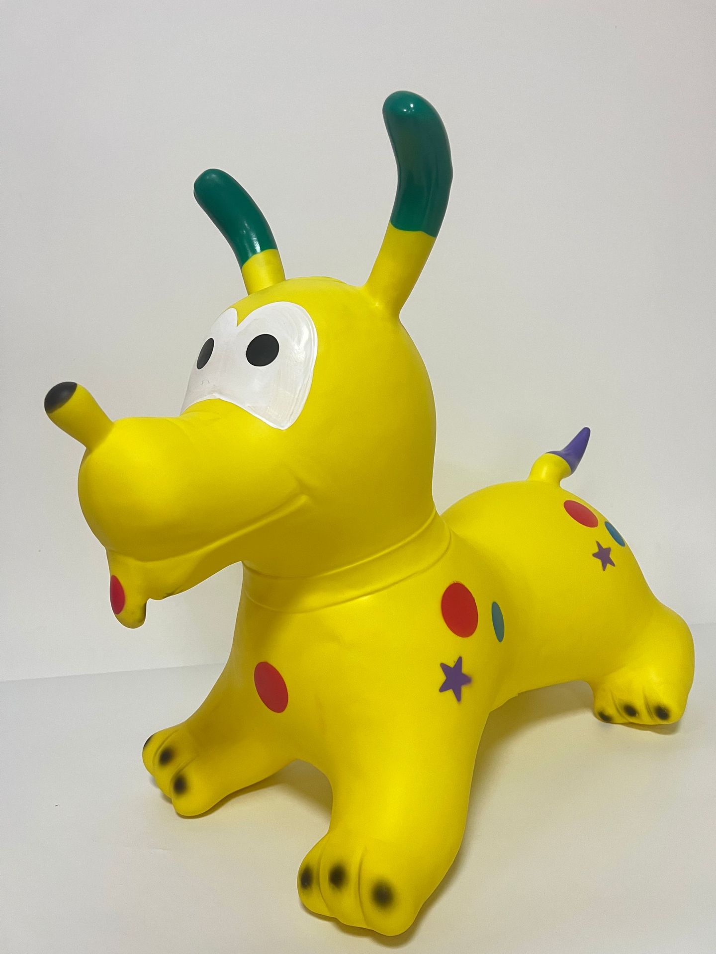 Painted flashing music inflatable toy for jumping