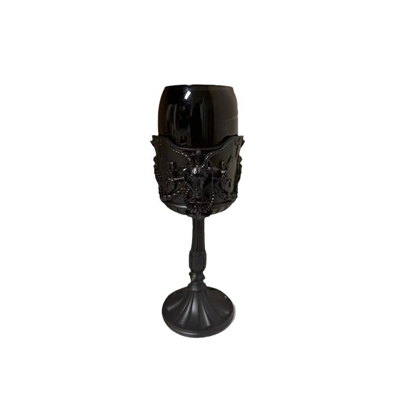  New European Style Original ks Dark Gothic Subculture Bapot Pentagram Skull Glass Retro Goblet